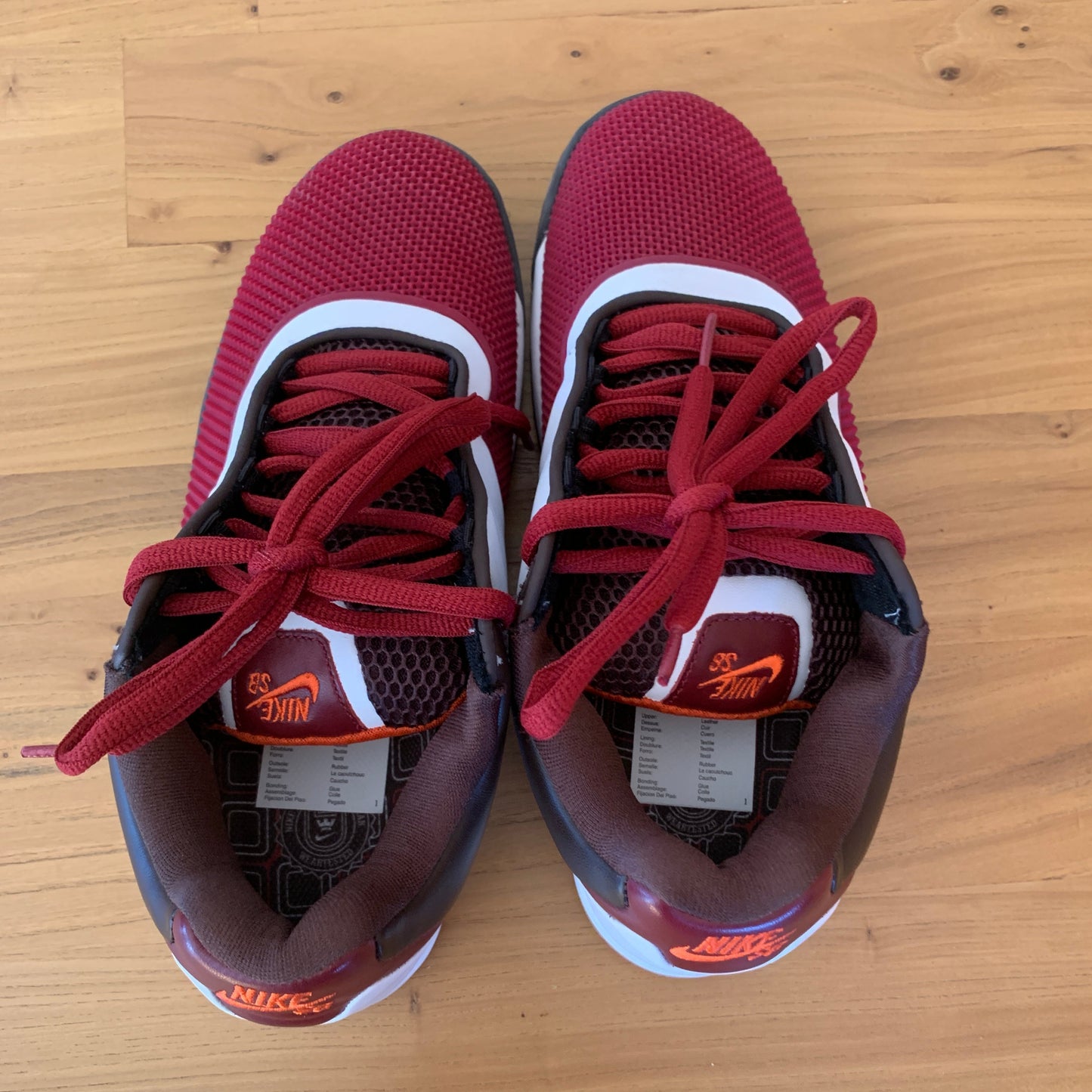 2006 NikeSB Zoom Tre White/Deep Orange Team Red
