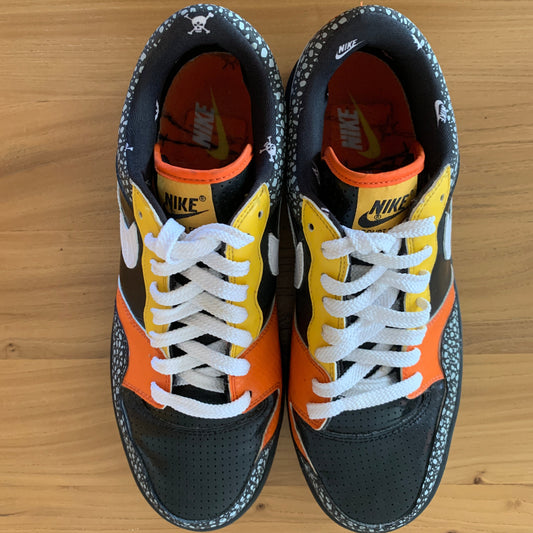 2007 Nike Court Force Safari Pack - Halloween Black/Yellow/Orange Blaze