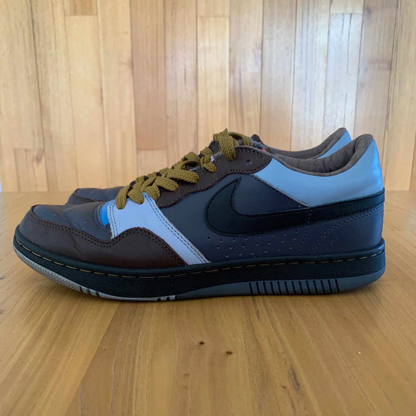 2006 Nike Court Force Premium Dark Blue Grey/Black-Boarder Blue