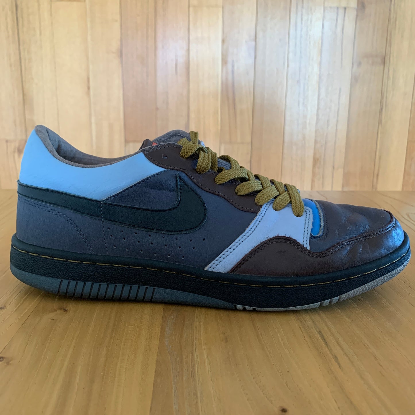 2006 Nike Court Force Premium Dark Blue Grey/Black-Boarder Blue