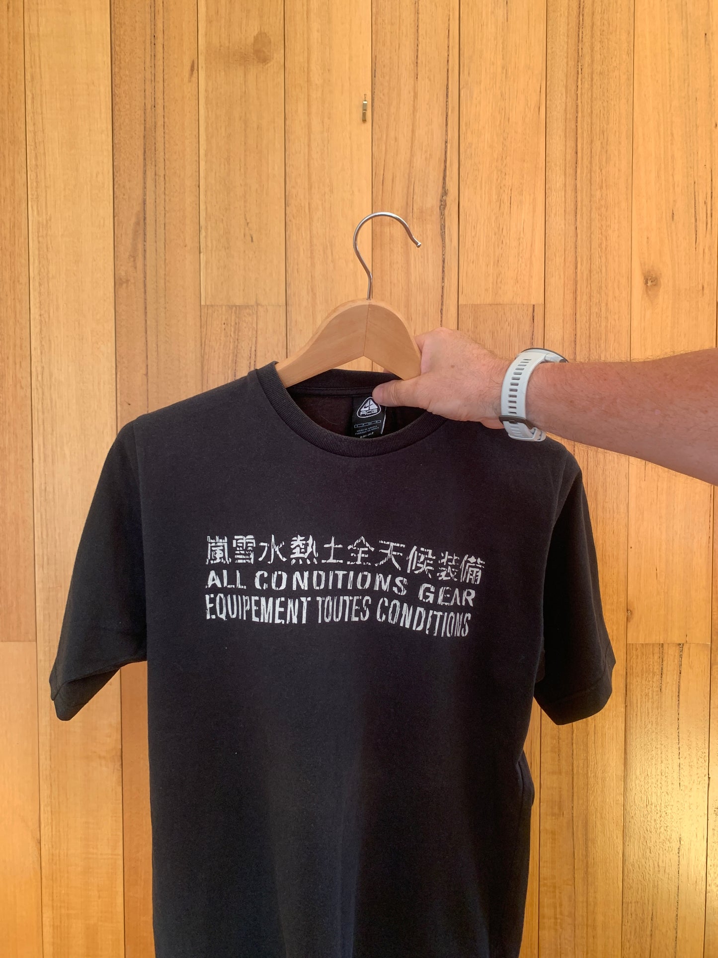 Nike ACG 3 Languages Logo T-Shirt - Black