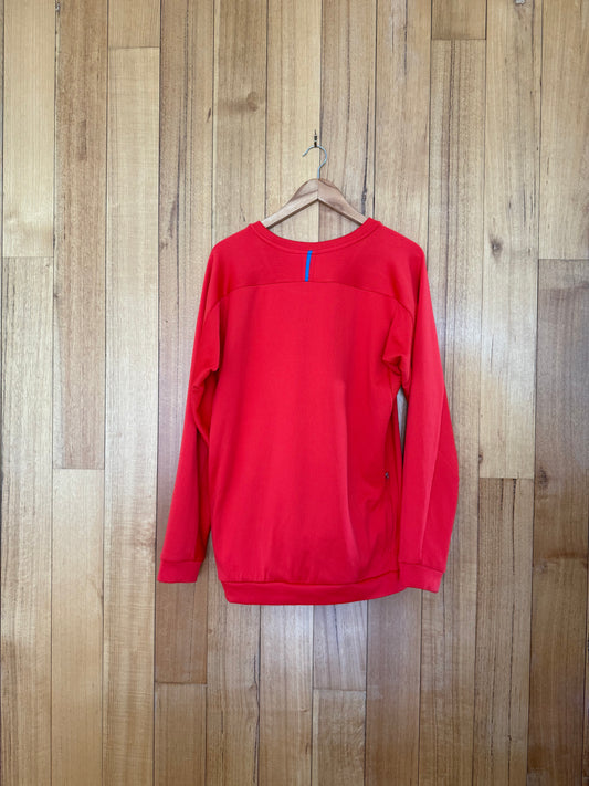 Nike Tennis Long-Sleeve Coach Crew - Red