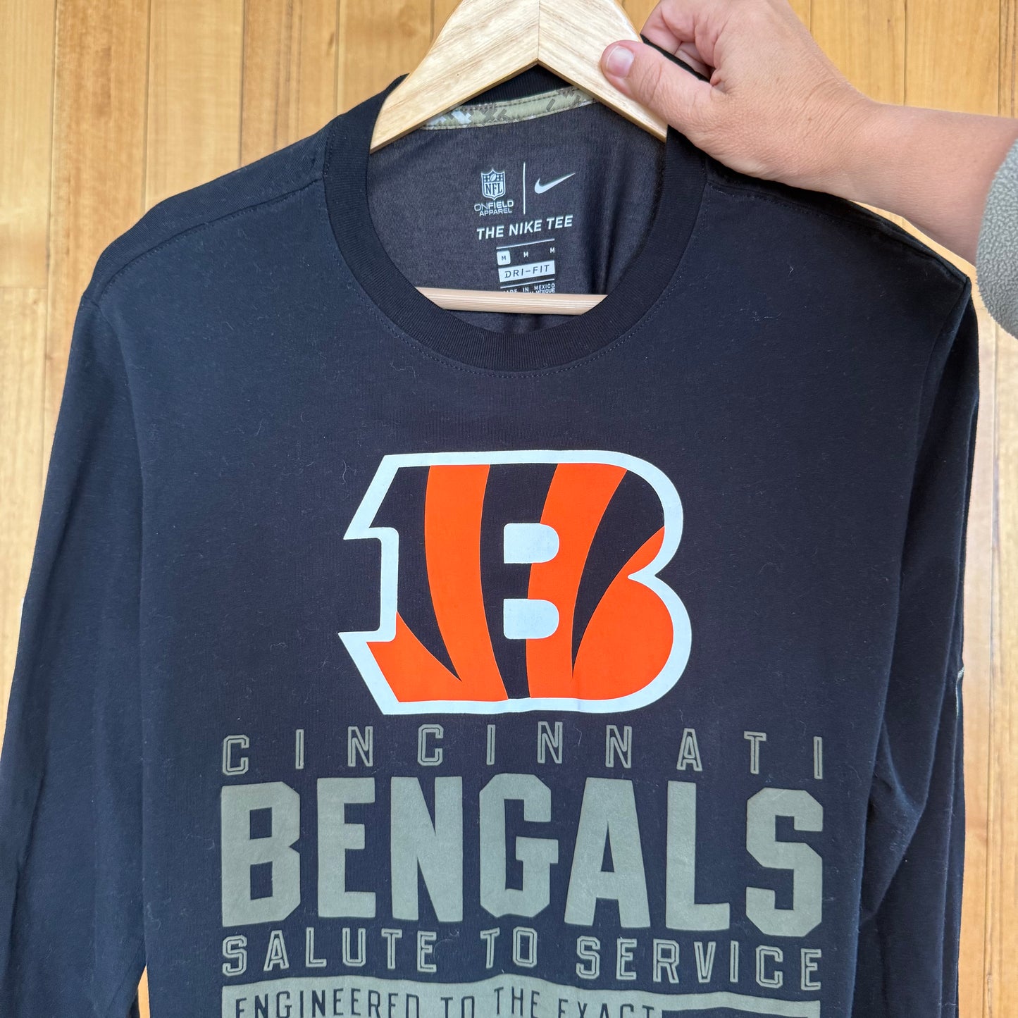 Nike NFL OnField Apparel Cincinnati Bengals Salute to Service Long-sleeve T-Shirt