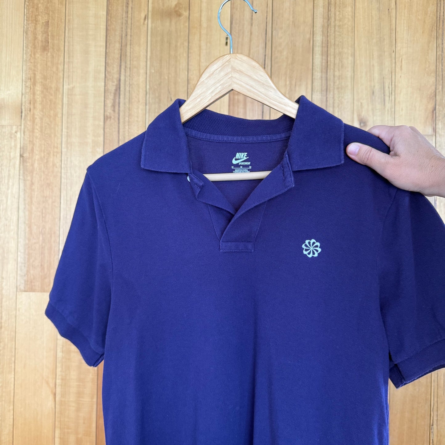 Nike Sportswear Purple Pinwheel Polo Shirt