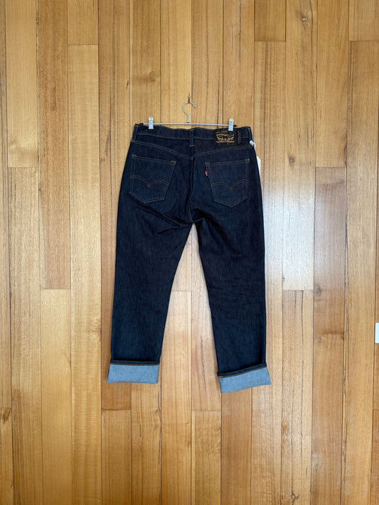 Levis 511 Skateboard Jeans in dark blue showing back design with skate-specific fit