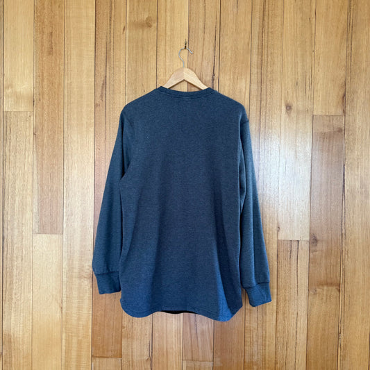 Nike Air 92 Crew Sweatshirt back view showing grey colorway