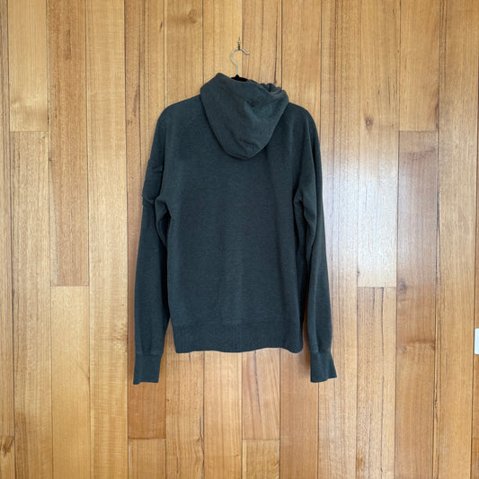 Nike Sportswear Organic Cotton Full Zip Hoodie in green showing back design