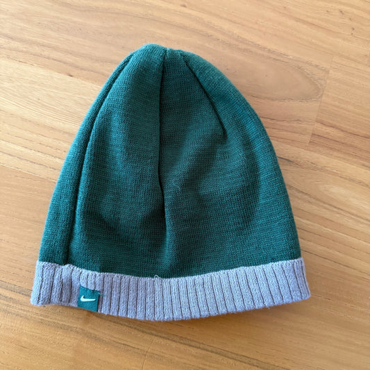 Nike Team Michigan State Spartans beanie back view showing green colorway and official NCAA team branding