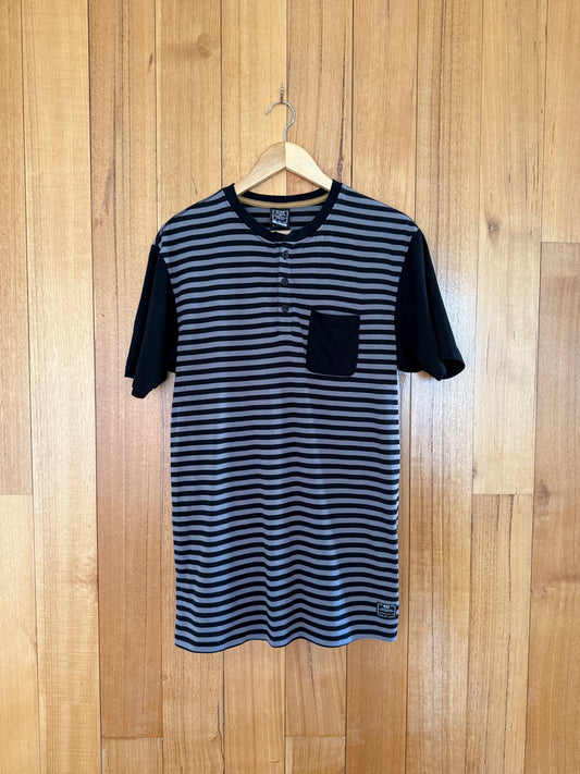 Nike Action Sports Striped Pocket Button T-Shirt