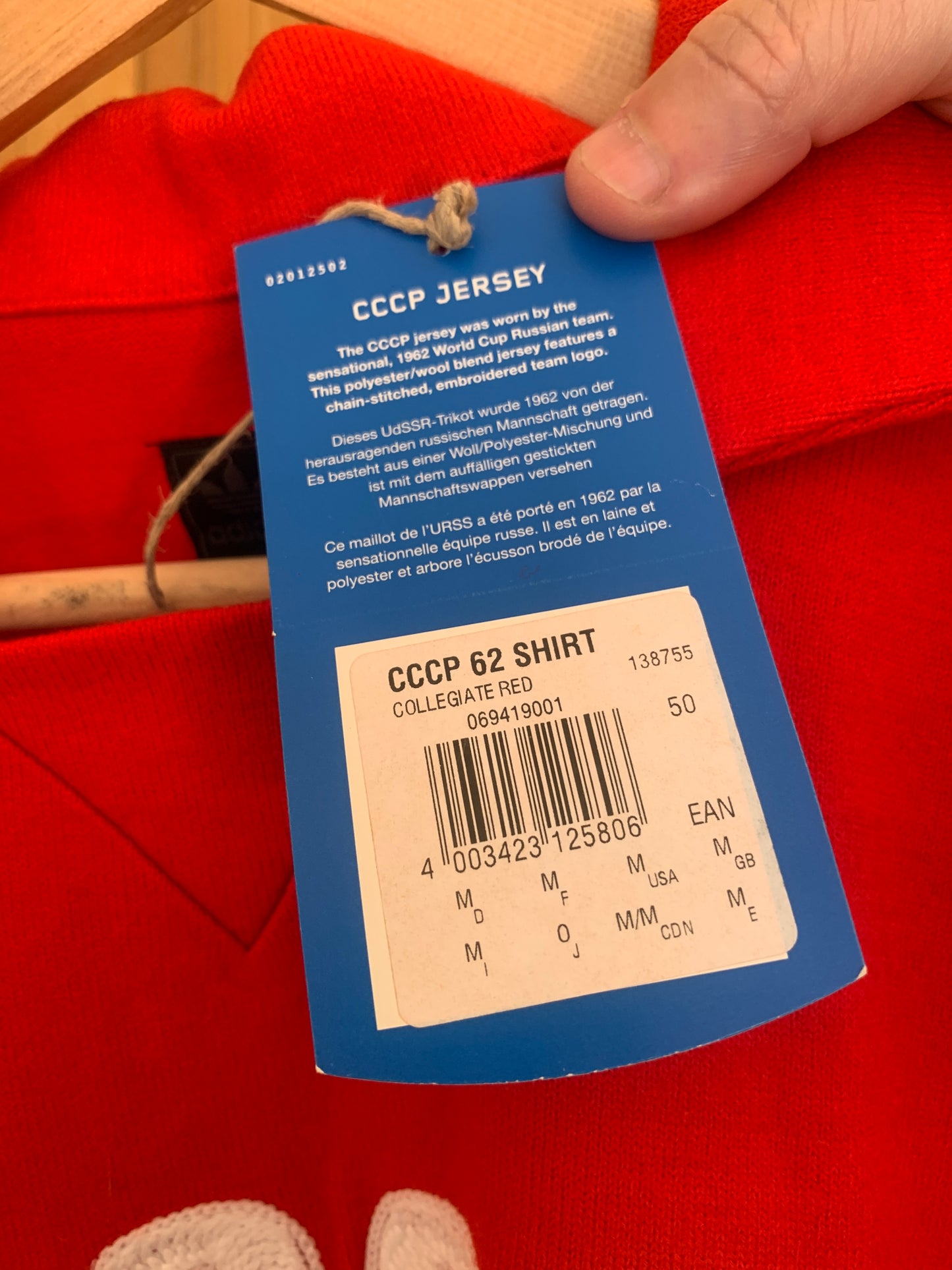 Adidas Originals Chile '62 CCCP Soccer Jersey