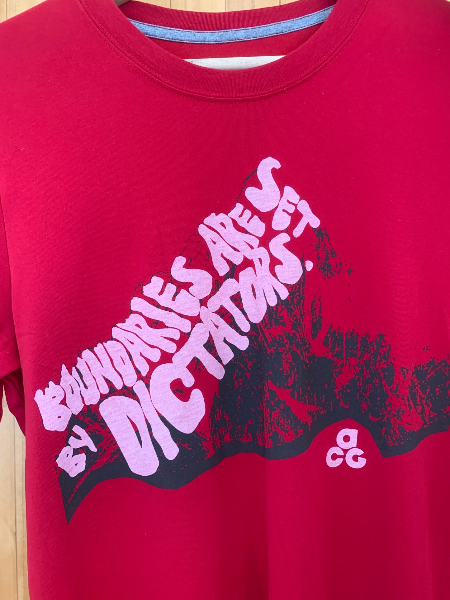 Nike ACG Boundaries are Set by Dictators Long Sleeve T-Shirt - Red