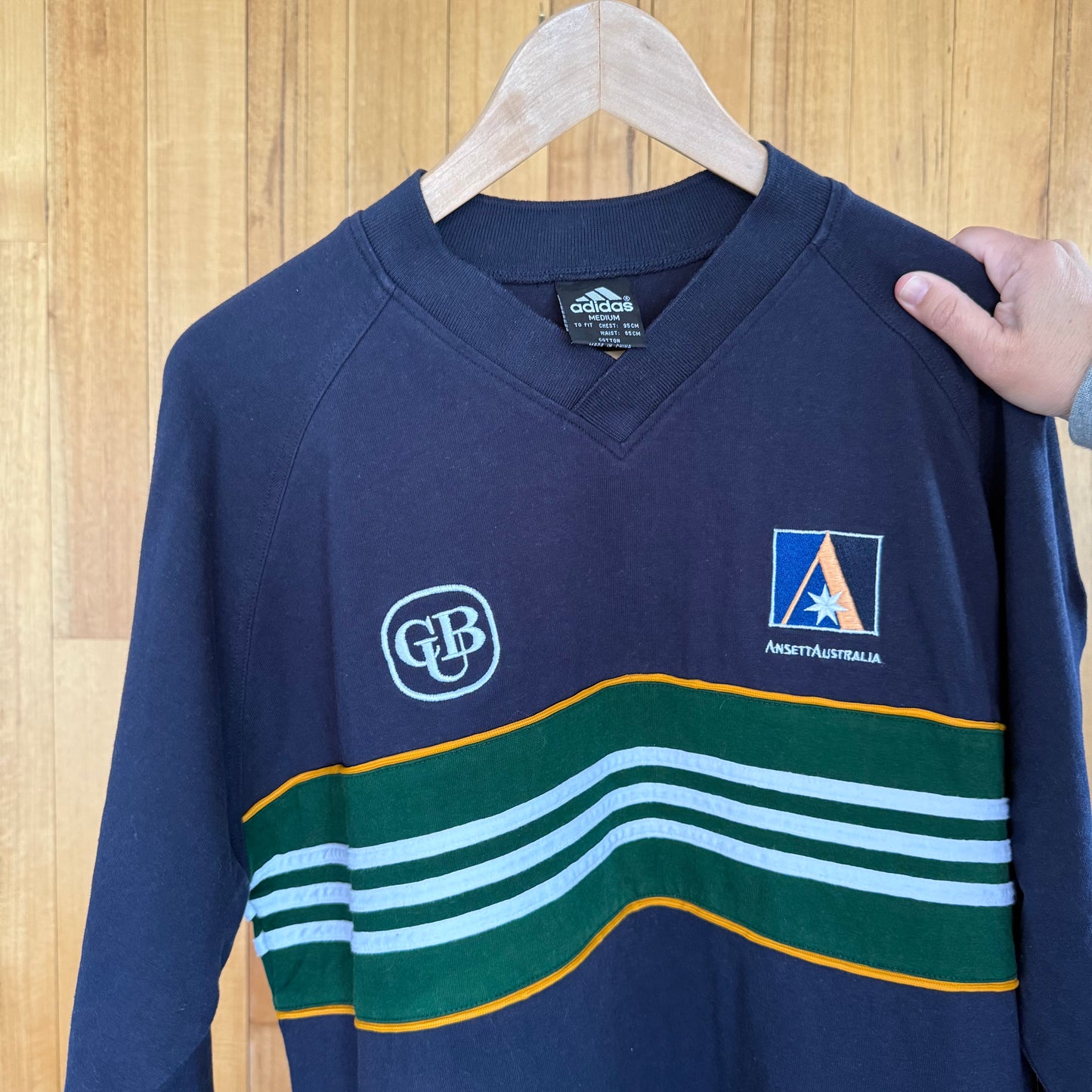 Adidas Australian Cricket Team Jersey - CUB and Ansett Sponsors