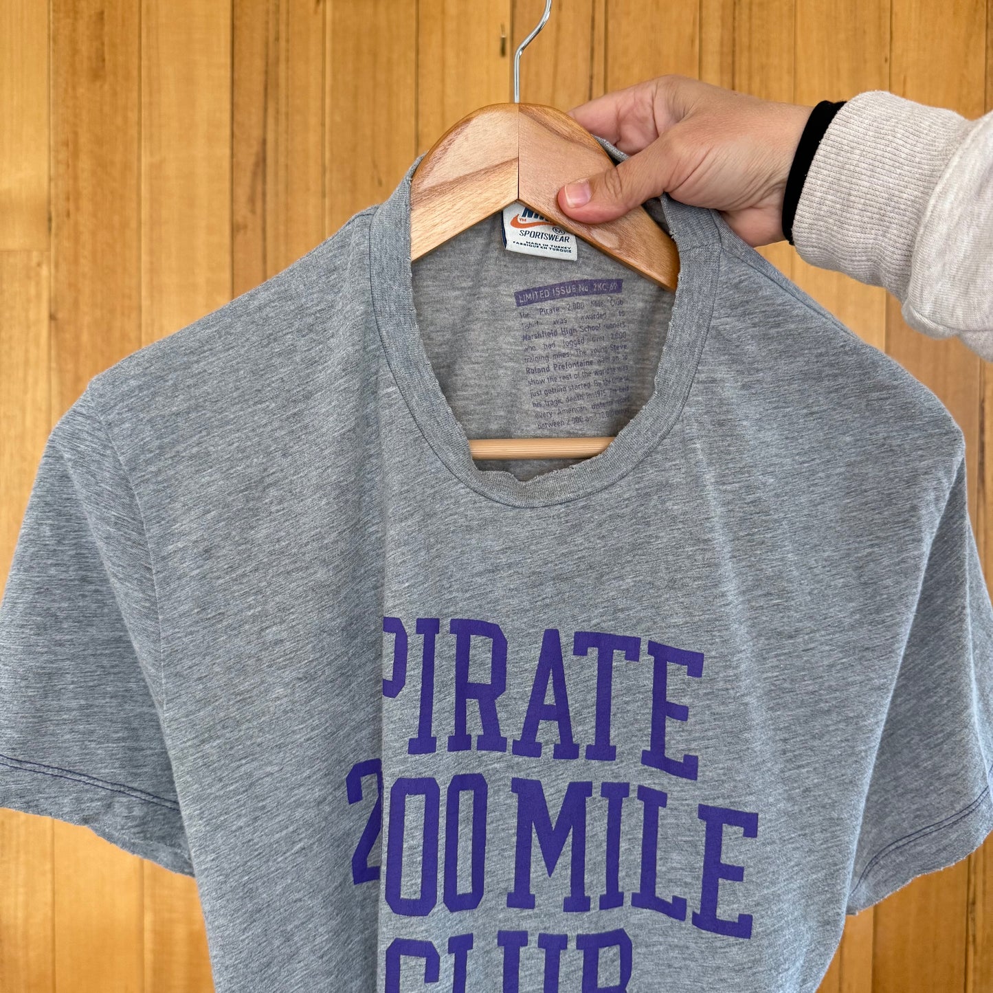 Nike Sportswear Limited Issue Steve Prefontain 'Pirate 2000 Mile Club' T-Shirt