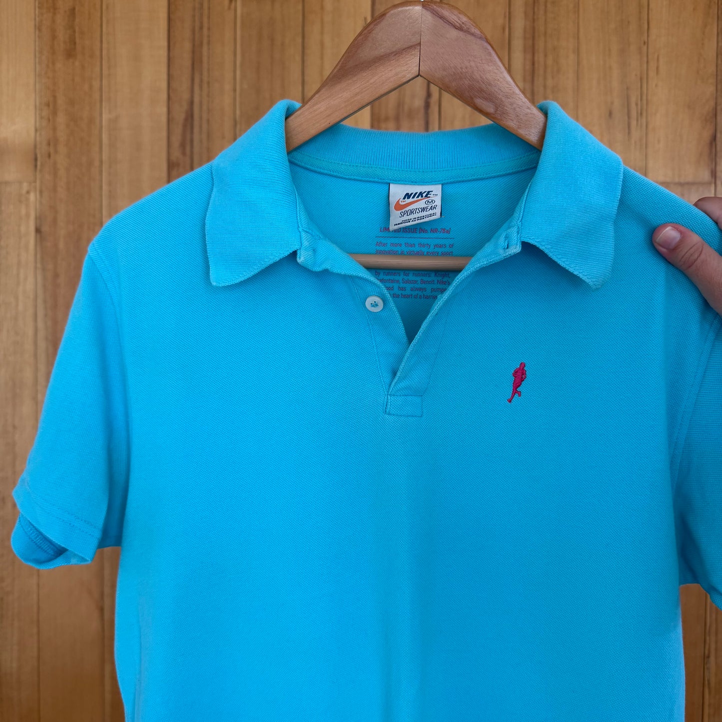 Nike Sportswear Limited Issue 'Steve Prefontain' Runners Polo Shirt - Blue