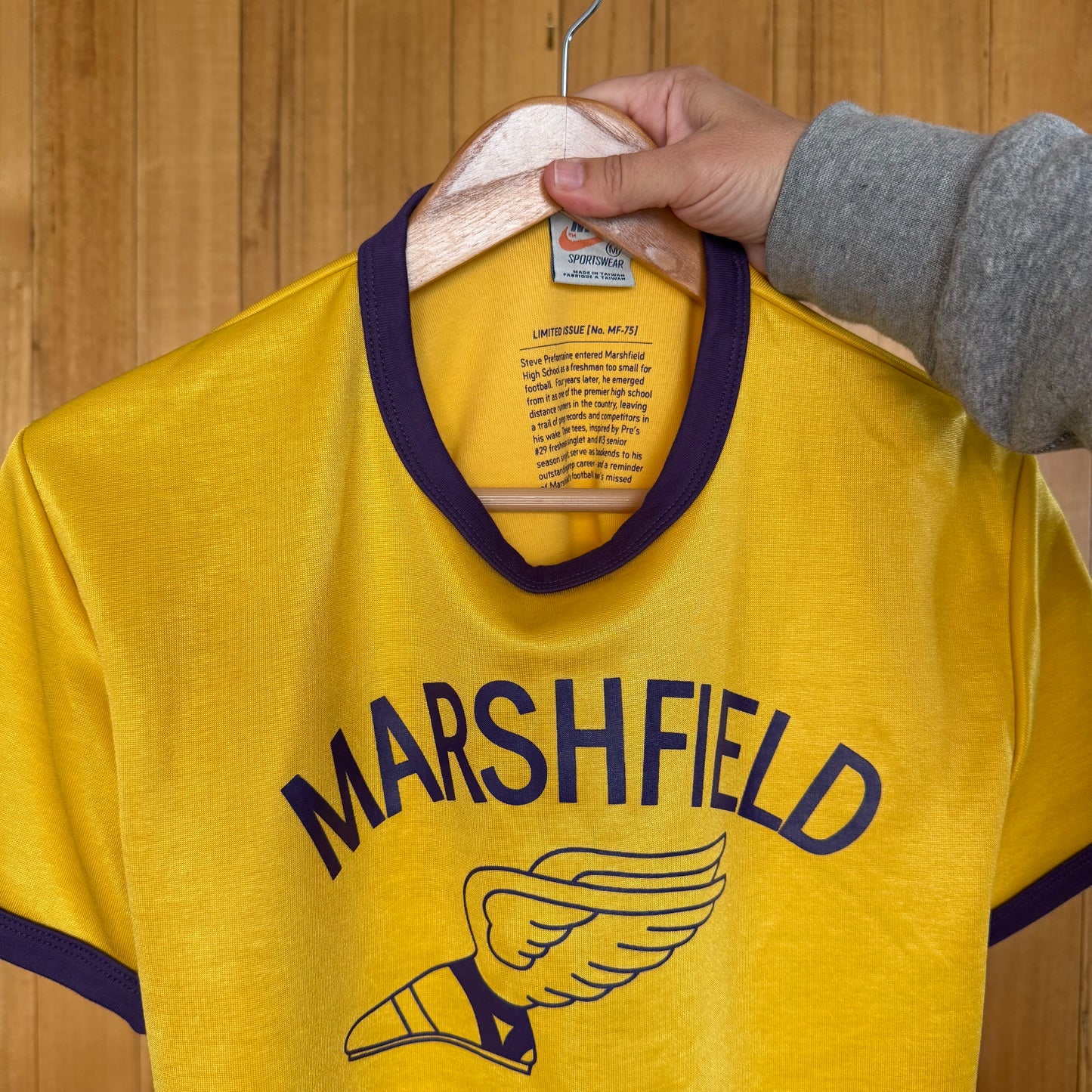 Nike Sportswear Limited Issue Steve Prefontaine Marshfield 13 T-Shirt