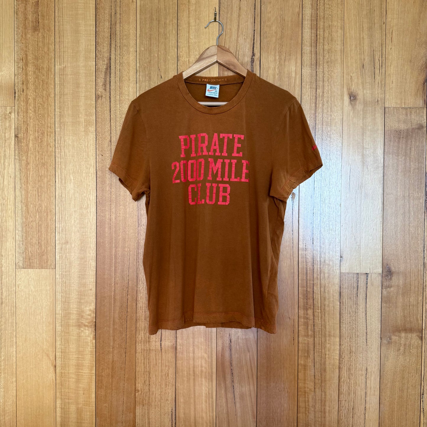 Nike Sportswear Limited Issue Steve Prefontain 'Pirate 2000 Mile Club' T-Shirt - Brown