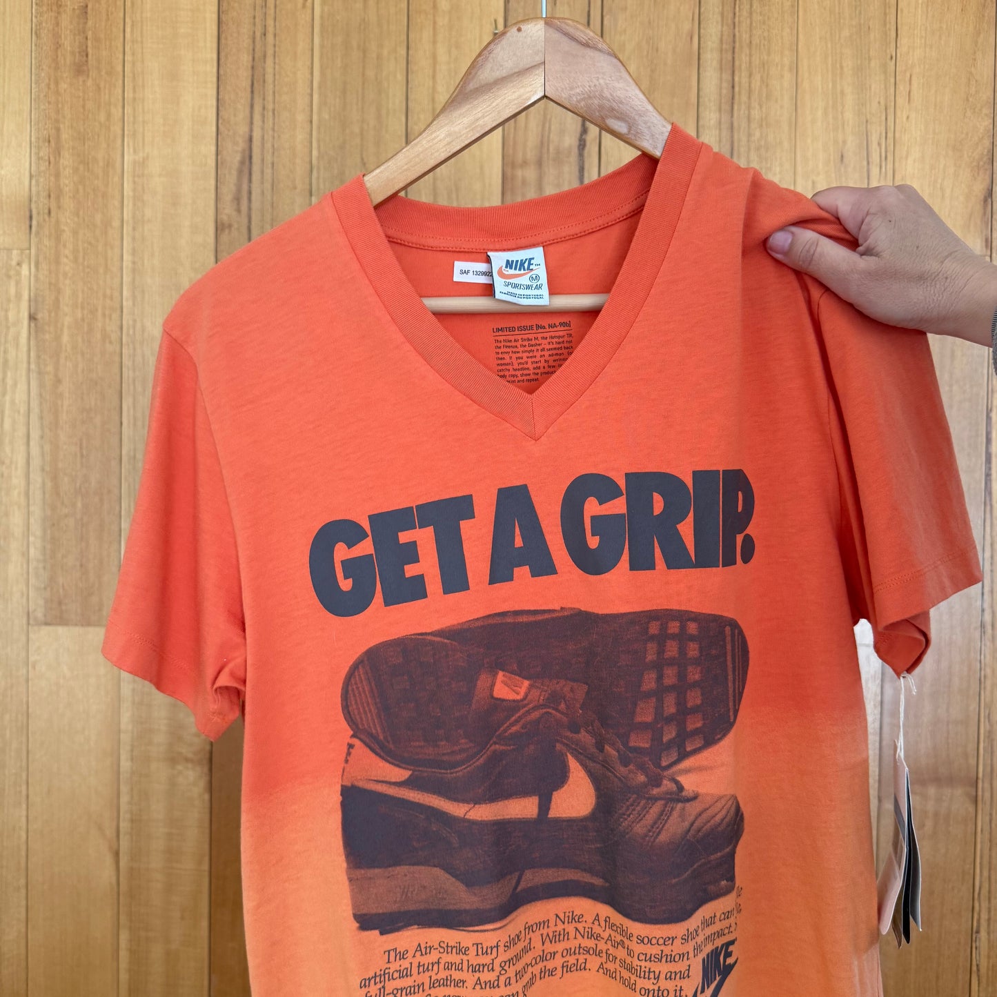 Nike Sportswear Limited Issue Air Strike Turf ' Get a Grip' T-Shirt
