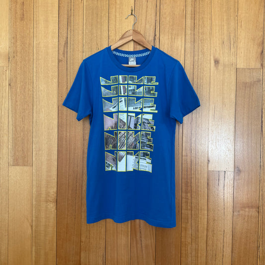 Nike Sportswear Re-Issue 'Modified Block' Graphic Logo T-Shirt - Blue