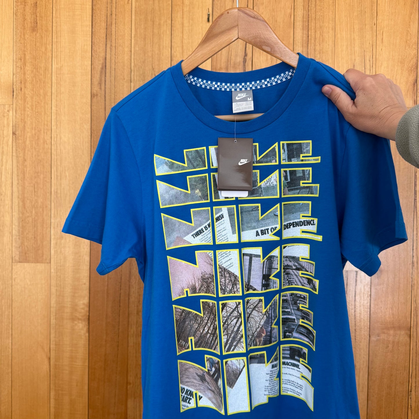 Nike Sportswear Re-Issue 'Modified Block' Graphic Logo T-Shirt - Blue