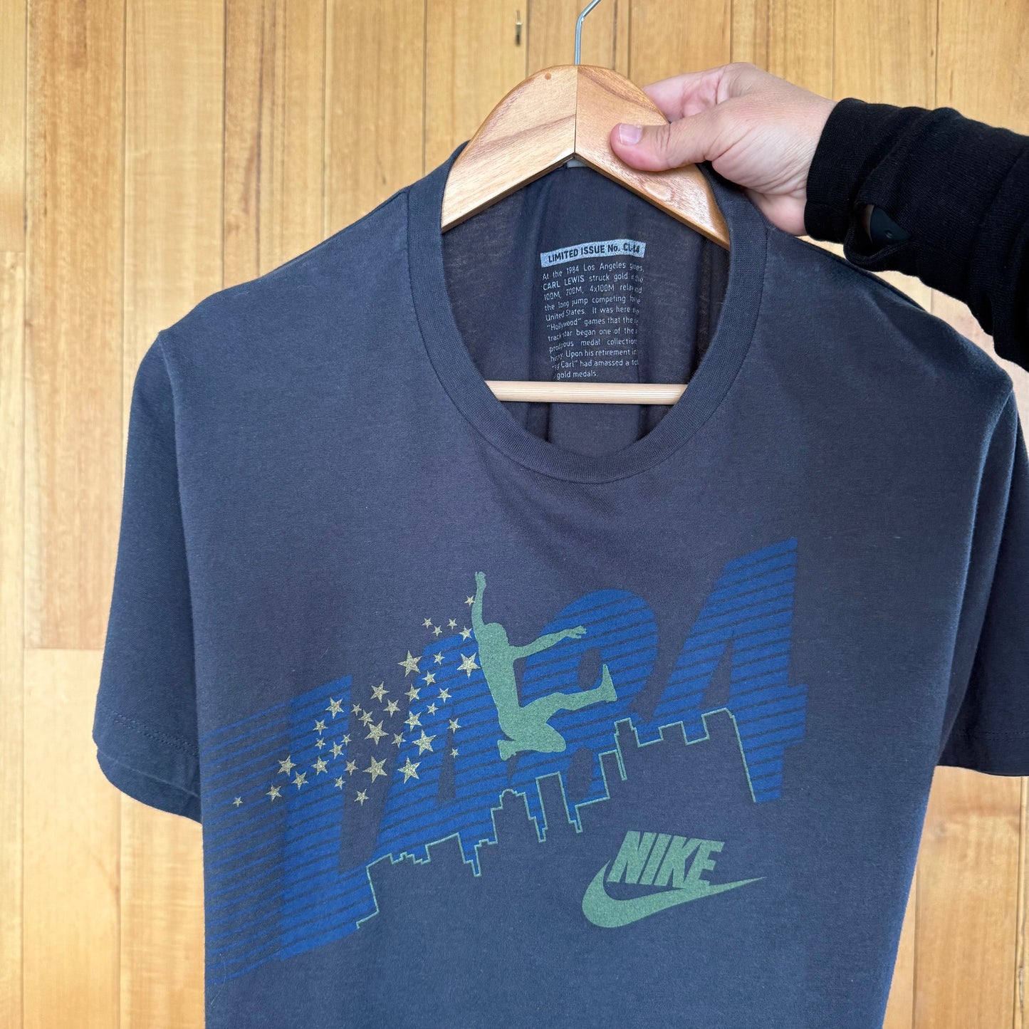 Nike Sportswear Limited Issue 'LA 84 Carl Lewis' T-Shirt - Grey