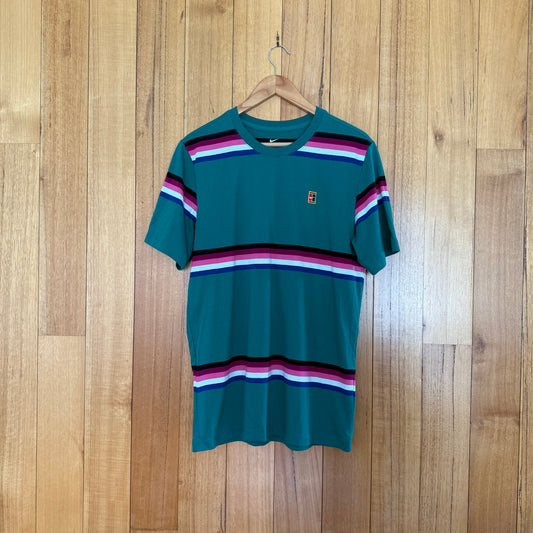 Nike Tennis Striped Australian Open T-Shirt - Green
