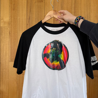 Nike Tennis McEnroe T-Shirt - White with black sleeves