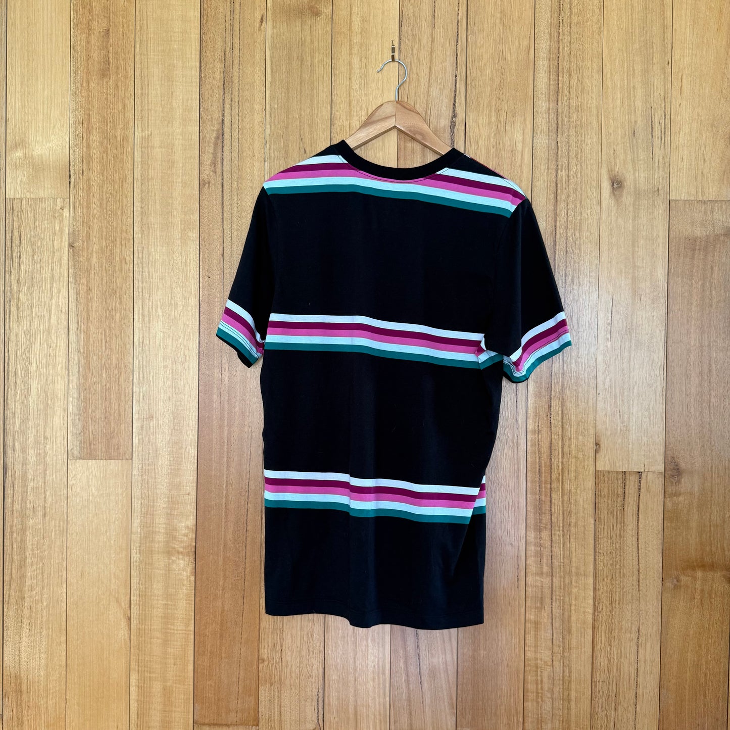 Nike Tennis Striped Australian Open T-Shirt - Black