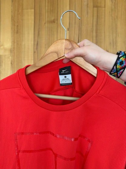 Nike Tennis Long-Sleeve Coach Crew - Red
