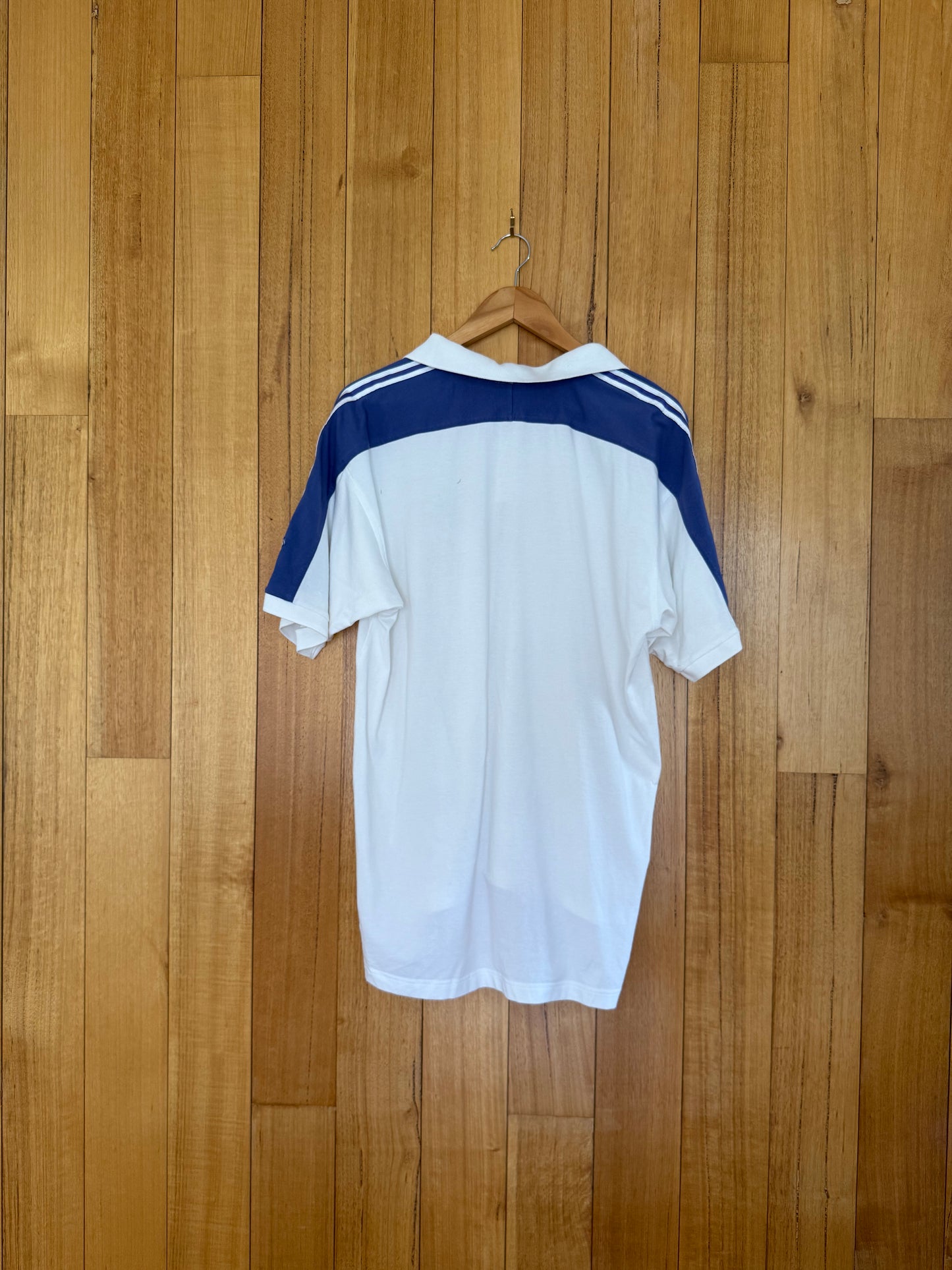 1990's Nike Tennis Supreme Court Polo Shirt - White/Purple