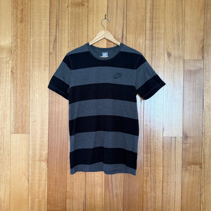 Nike Sportswear Black & Grey Striped T-Shirt