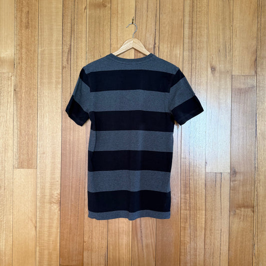 Nike Sportswear Black & Grey Striped T-Shirt
