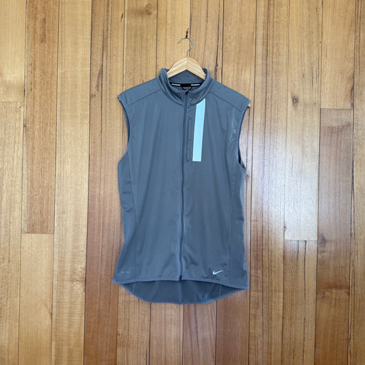 Nike Running Dri-Fit Vest with relective detail - Grey