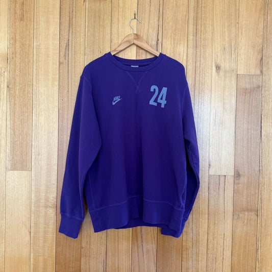 Nike Sportswear Purple 24 Crew sweatshirt in purple with grey print detail, Spring 2010 release, new with tags