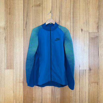 Nike Tech Knit Dynamic Reveal Jacket in turquoise with volt accents - front view