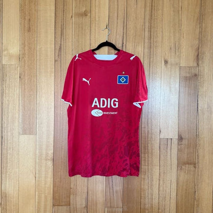 Puma Hamburger SV Jersey in red with white details - front view
