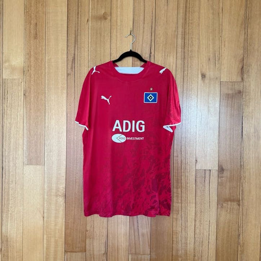 Puma Hamburger SV Jersey in red with white details - front view